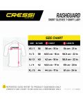 Дамска неопренова блуза Cressi - Rashguard , синя - 7t