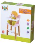 Детска играчка Lelin - Столче за хранене на кукли - 2t