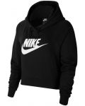 Дамски суитшърт Nike - Sportswear Club Fleece , черен - 1t