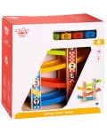 Дървена играчка Tooky Toy - Състезателна писта - 2t