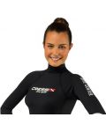 Дамска блуза за плуване с дълъг ръкав Cressi - Rash Guard, черна - 2t
