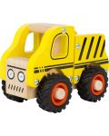 Дървена играчка Small Foot - Камион, жълт - 2t