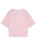 Дамска тениска Puma - Essentials Logo Cropped Tee, размер L, розова - 2t