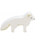 Дървена фигурка Tender Leaf Toys - Арктическа лисица - 1t