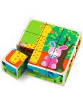Дървени кубчета Acool Toy - Животни - 1t