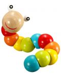 Дървена играчка Smart Baby - Цветно червейче - 1t