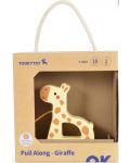 Дървена играчка за дърпане Tooky Toy - Жирафче - 3t