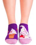 Дамски чорапи Pirin Hill - Arty Socks Sneaker Summer, размер 35-38, лилави - 2t