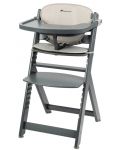 Дървен стол за хранене Bebe Confort - Timba, Grey Mist - 3t