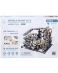 Дървен 3D пъзел Robo Time от 294 части - Marble Night City - 3t