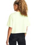 Дамска тениска Under Armour - Boxy Crop Logo, зелена - 4t