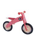 Дървено колело за баланс Kiddimoto - Полка точки - 1t