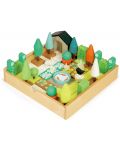 Дървен игрален комплект Tender Leaf Toys - Моята градина, 67 части - 4t