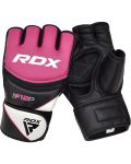 Дамски MMA ръкавици RDX - F12 , розови/черни - 4t