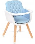 Дървено столче за храненe KikkaBoo - Woody, синьо - 5t