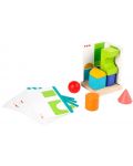 Дървена образователна играчка Lucy&Leo - Запознаване с геометрията - 1t
