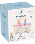 Дървена музикална кутия Orange Tree Toys Peter Rabbit - Синя - 2t