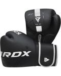 Дамски боксови ръкавици RDX - F6, 12 oz, черни/бели - 2t