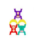 Дървен игрален комплект Battat - Подреждащи се маймунки - 3t