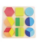 Дървен пъзел-сортер Acool Toy - С геометрични форми - 1t