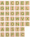 Дървен комплект Viga - Магнитни букви, английска азбука, 40 части - 2t