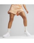 Дамски къси панталони Puma - ESS+ Summer Daze 5'', размер S, оранжеви - 4t