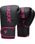 Дамски боксови ръкавици RDX - F6 , черни/розови - 1t