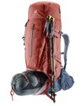 Дамска раница Deuter - Aircontact X 60+15 SL, червена - 7t