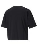 Дамска тениска Puma - Essentials Logo Cropped Tee , черна - 2t