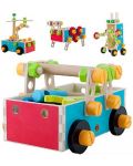 Дървен конструктор Acool Toy - С болтчета и гайки, 50 части - 1t
