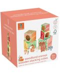 Дървени кубчета Orange Tree Toys - Горски животни - 5t