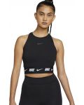 Дамски потник Nike - Sportswear Crop Tape Top, черен - 3t