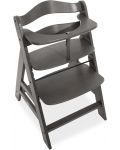 Дървено столче за хранене Hauck - Alpha Plus Select, charcoal - 4t