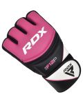 Дамски MMA ръкавици RDX - F12 , розови/черни - 2t