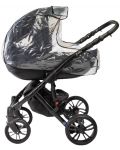 Дъждобран за кош за новородено Caretero - С прозорче - 2t