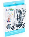 Дъждобран за бебешка количка BabyJem - Прозрачен, 66 x 96 cm - 2t