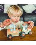 Дървен игрален комплект Orange Tree Toys - Сглобяем трактор, 25 части - 3t