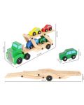 Дървена играчка Kruzzel - Автовоз с колички - 2t