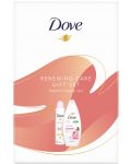 Dove Комплект - Дезодорант и душ гел, 150 + 250 ml - 1t