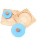 Дървен комплект Smart Baby - Геометрични форми, 8 части - 2t