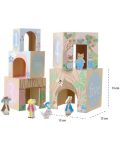 Дървени кубчета за подреждане Orange Tree Toys Peter Rabbit - 3t