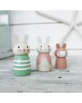 Дървени фигурки Tender Leaf Toys - Семейство зайчета - 3t