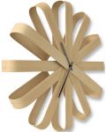 Дървен часовник за стена Umbra - Ribbonwood - 2t