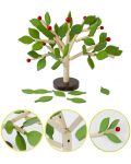 Дървен 3D пъзел Smart Baby - Дърво за сглобяване с пролетни листа - 2t