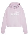 Дамски суитшърт Puma - Essentials Logo Cropped , розов - 1t