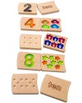 Дървена играчка PlanToys - Домино цифри - 2t