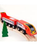 Дървена играчка Bigjigs -Влакчето Pendolino, с релси - 2t