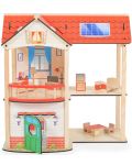 Дървена къща за кукли Moni Toys - Elly - 1t