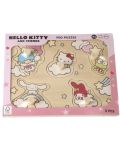 Дървен пъзел с дръжки Micki - Hello Kitty, 5 части - 3t