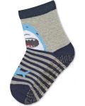 Детски чорапи със силиконова подметка  Sterntaler - С акула, 17/18, 6-12 месеца - 1t